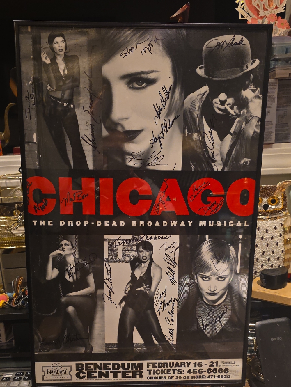 Chicago Broadway Musical Poster - Black and Red Home Art